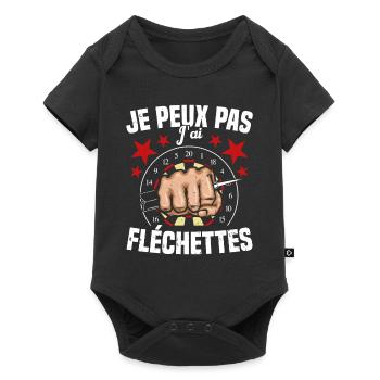 Man I can't I have darts - Baby Premium short-sleeve bodysuit - black - Front