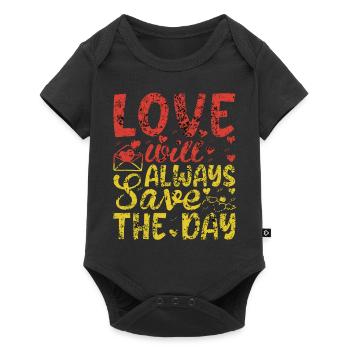 Love me Valentine Happy Valentines Valentines - Baby Premium short-sleeve bodysuit - black - Front