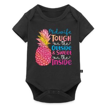 Nurse Midwife Birth Worker - Baby Premium short-sleeve bodysuit - black - Front