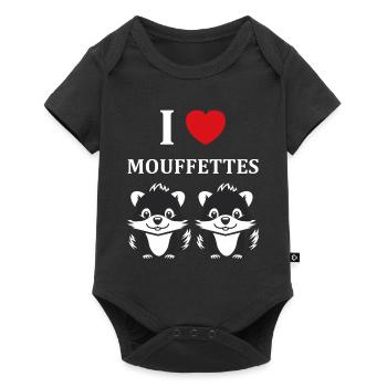 Humour Mouffette - Body à manches courtes Premium Bébé - noir - Devant