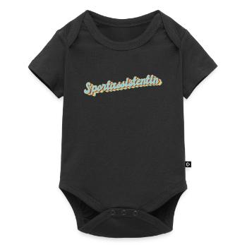 Co-Trainer Abschluss-Geschenk Sportassistentin - Baby Premium Kurzarmbody - Schwarz - Vorne
