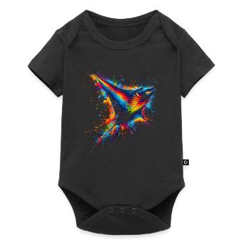 Raie Manta - Manta géante - Devil Ray - Body à manches courtes Premium Bébé - noir - Devant