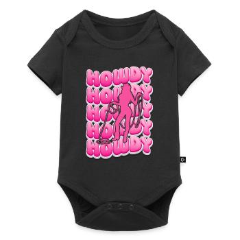 Groovy Howdy Rodeo Pays de l’Ouest Sud - Body à manches courtes Premium Bébé - noir - Devant