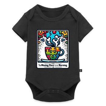 Puzzle Lover Jigzaw Puzzle Jeu de société Puzzler - Body à manches courtes Premium Bébé - noir - Devant