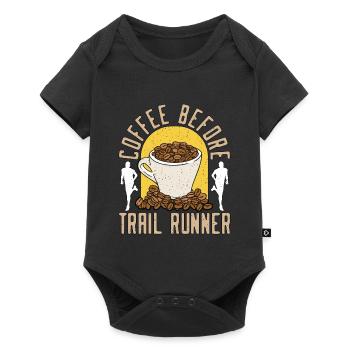 Trail Runner Coffee avant Marathoner Coffee Amateur - Body à manches courtes Premium Bébé - noir - Devant