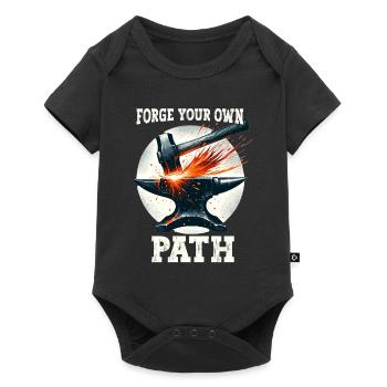 Blacksmith Metalworker Bladesmith Metal - Baby Premium short-sleeve bodysuit - black - Front