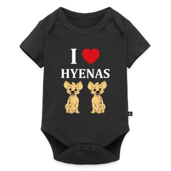 hyène - Body à manches courtes Premium Bébé - noir - Devant