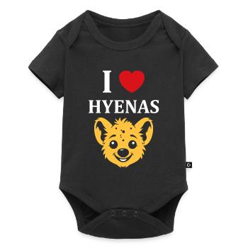 hyène - Body à manches courtes Premium Bébé - noir - Devant