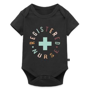 Infirmière autorisée Krankenschwester Nursing - Body à manches courtes Premium Bébé - noir - Devant