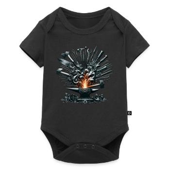 Blacksmith Metalworker Bladesmith Metal - Baby Premium short-sleeve bodysuit - black - Front