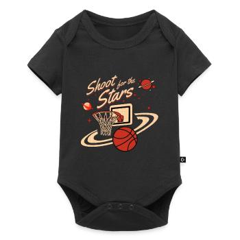 Basketball Shoot for the Stars - Baby Premium short-sleeve bodysuit - black - Front
