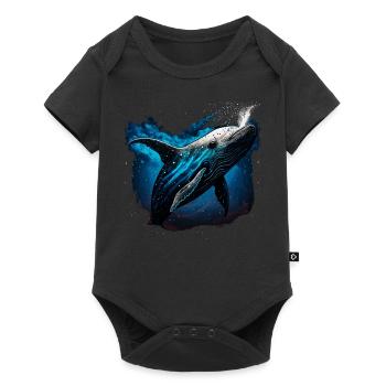 Blue Whale - Baby Premium short-sleeve bodysuit - black - Front