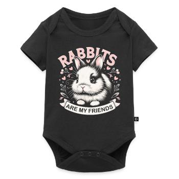 Lapin, Lapin, Animal, Animal De Compagnie, Lapins - Body à manches courtes Premium Bébé - noir - Devant