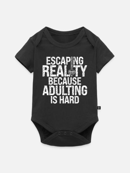 Escape Room - Baby Premium Kurzarmbody - Schwarz