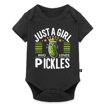Cucumber, Pickle, Pickle, Food Dill - Baby Premium short-sleeve bodysuit - black - Front