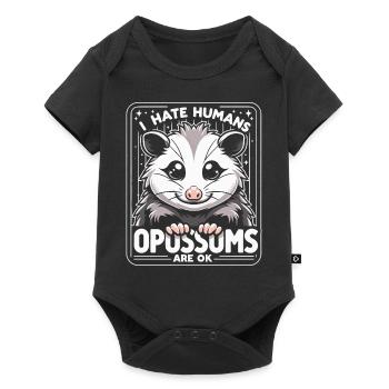 Opossum Possum Animal - Baby Premium short-sleeve bodysuit - black - Front