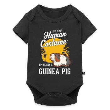 Déguisement Cochon d’Inde Halloween - Body à manches courtes Premium Bébé - noir - Devant