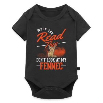 Fennec cadeau renard du désert Fennec - Body à manches courtes Premium Bébé - noir - Devant