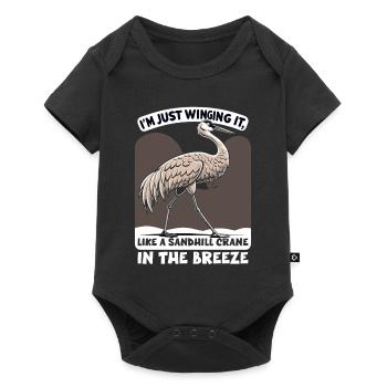 Sandhill Crane Lovers Bird Watching - Baby Premium short-sleeve bodysuit - black - Front
