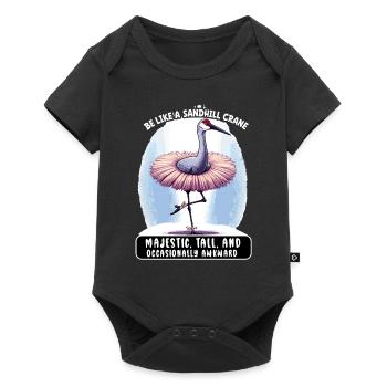 Sandhill Crane Lovers Bird Watching - Baby Premium short-sleeve bodysuit - black - Front