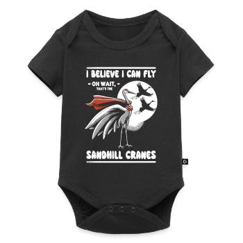 Sandhill Crane Lovers Bird Watching - Baby Premium short-sleeve bodysuit - black - Front