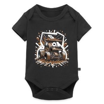 Sprint Car Mom Dirt Track Racing Jour de course - Body à manches courtes Premium Bébé - noir - Devant