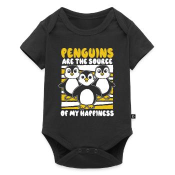 Penguins Are The Source Of My Happiness Seabird - Baby Premium short-sleeve bodysuit - black - Front