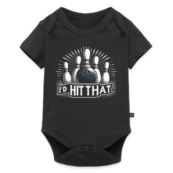 Bowling Bowler Pin Ball Bowling Ball - Body à manches courtes Premium Bébé - noir - Devant