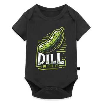 Cucumber, Pickle, Pickle, Food Dill - Baby Premium short-sleeve bodysuit - black - Front