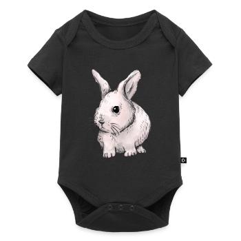 Lapin, lapin, lapin de Pâques, enfants, animaux de compagnie, bébé - Body à manches courtes Premium Bébé - noir - Devant