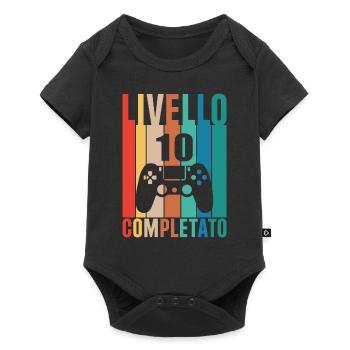 Level 10 - Baby Premium short-sleeve bodysuit - black - Front