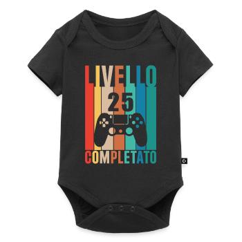 Livello 25 completato 25 anni giocatore livello 25 - Body à manches courtes Premium Bébé - noir - Devant