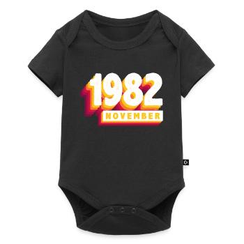 November 1982 41 Years Man Wife Birthday - Baby Premium short-sleeve bodysuit - black - Front