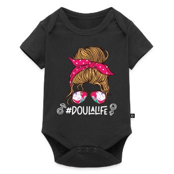 Doula Birth Worker Sunglasses - Baby Premium Kurzarmbody - Schwarz - Vorne