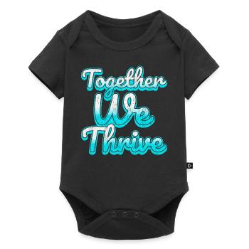 Family Unity Inspiration Zitat Gemeinsam gedeihen wir - Baby Premium Kurzarmbody - Schwarz - Vorne