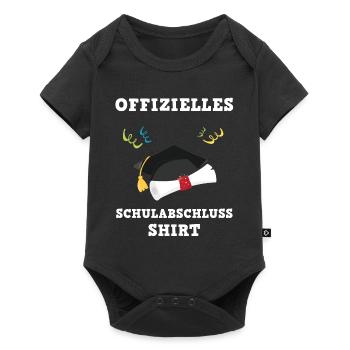 Abschluss Hut Feier Erfolg Geschenk - Baby Premium Kurzarmbody - Schwarz - Vorne