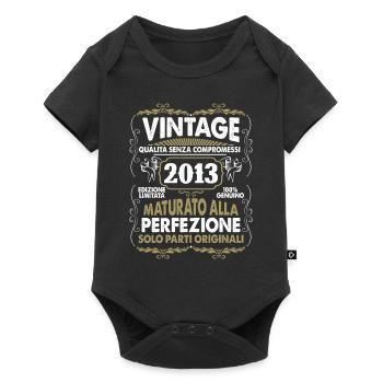 2013 vintage aged to perfection - Baby Premium short-sleeve bodysuit - black - Front