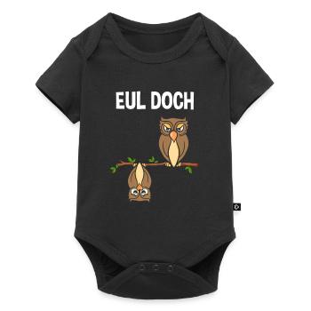 Eul Doch - Baby Premium Kurzarmbody - Schwarz - Vorne