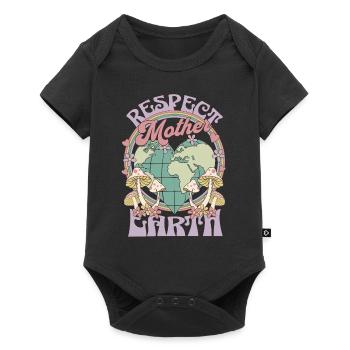Respect Mother Earth Day - Baby Premium short-sleeve bodysuit - black - Front