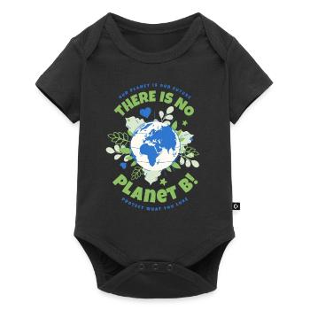 Il n’y a pas de Jour de la Terre de la planète B - Body à manches courtes Premium Bébé - noir - Devant