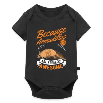 Because Armadillos are freaking awesome armadillo - Baby Premium short-sleeve bodysuit - black - Front