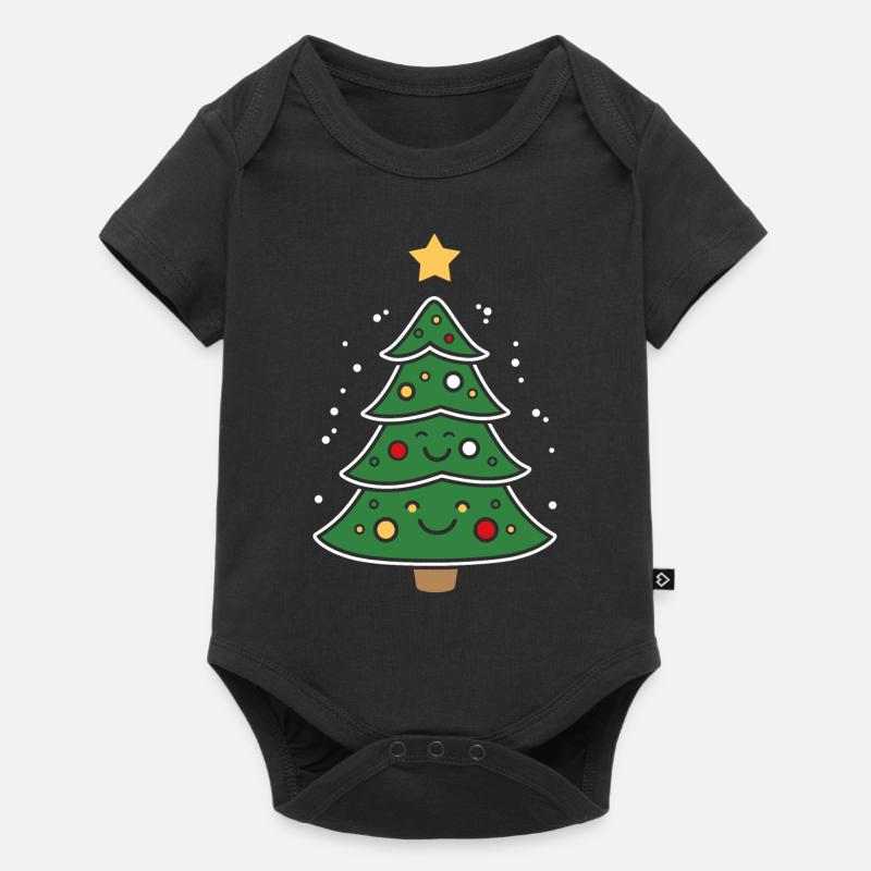 Petit sapin de noel - Body à manches courtes Premium Bébé - noir