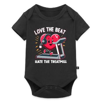 Healthy Heartbeat February Heart Awareness - Baby Premium short-sleeve bodysuit - black - Front