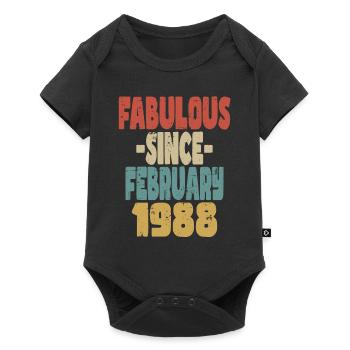 Fabuleux Février 1988 - Body à manches courtes Premium Bébé - noir - Devant