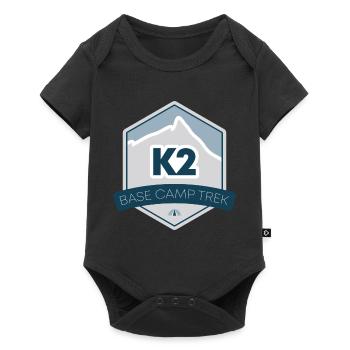 K2 Base Camp Trek - Baby Premium short-sleeve bodysuit - black - Front