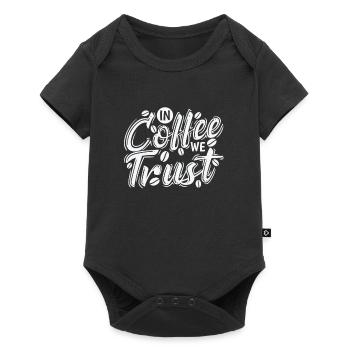 Dans le café, nous faisons confiance à la caféine Café - Body à manches courtes Premium Bébé - noir - Devant