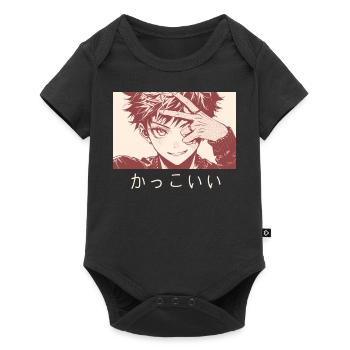 Japanese Anime Boy Anime Guy Kpop Singer Manga Yao - Baby Premium Kurzarmbody - Schwarz - Vorne
