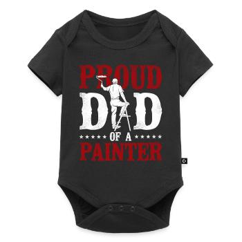 House Painter Decorator Dad Proud - Baby Premium short-sleeve bodysuit - black - Front