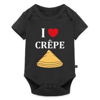 Crêpes Bretagne humour crêpe - Body à manches courtes Premium Bébé - noir - Devant