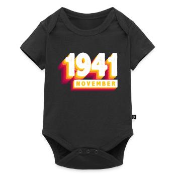 November 1941 82 Years Man Woman Birthday - Baby Premium short-sleeve bodysuit - black - Front